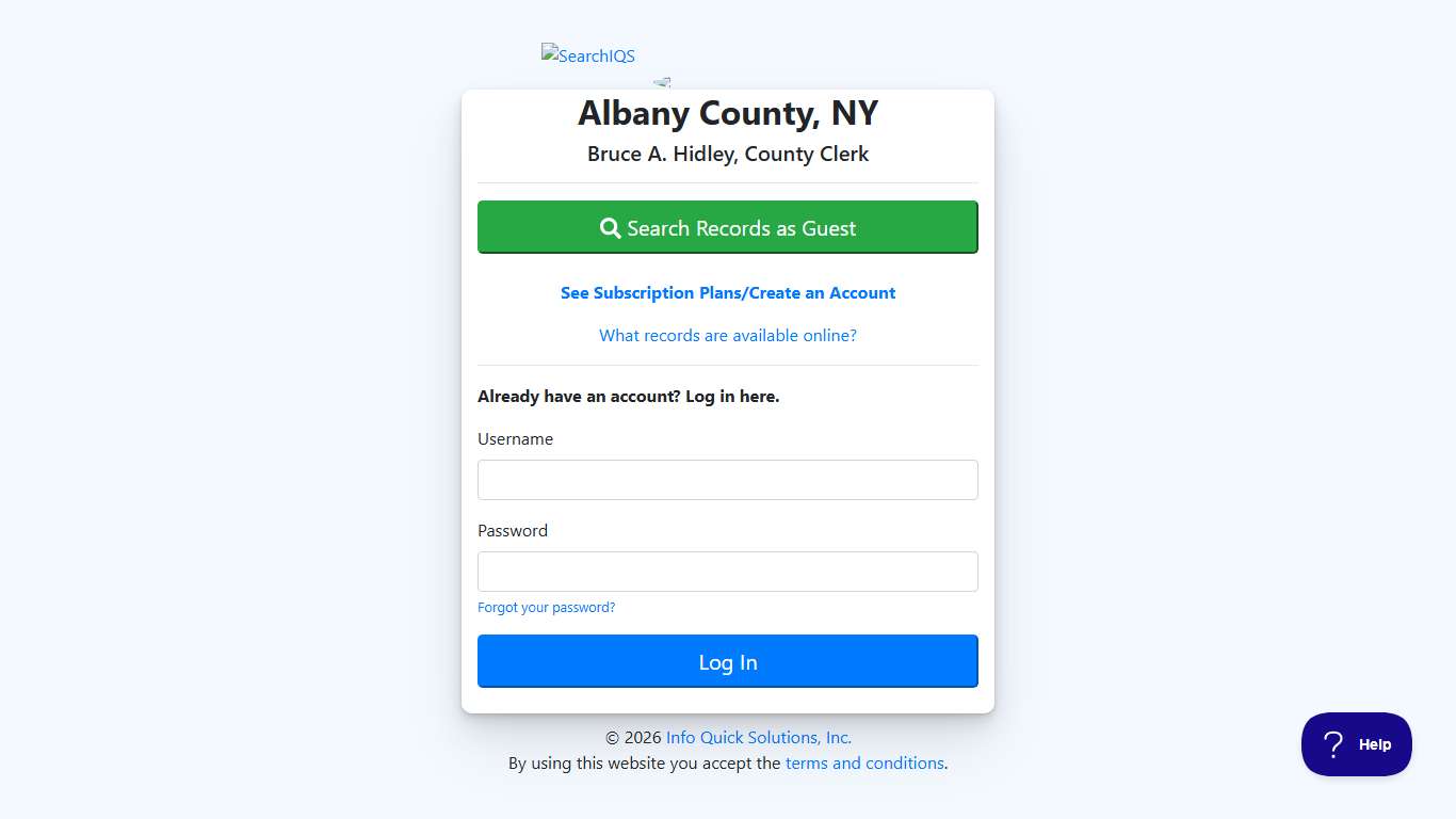 Albany County, NY - SearchIQS